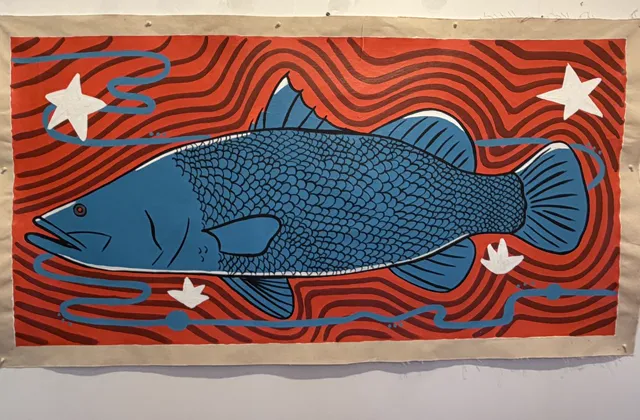 Barramundi by Molly Hunt, 1200 x 897mm