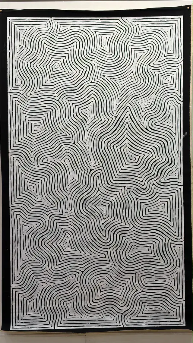 Untitled by George Hairbrush Tjungurrayi, 1750 x 990mm