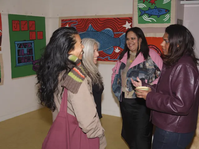 The Black Canoe on Instagram — exhibition opening night