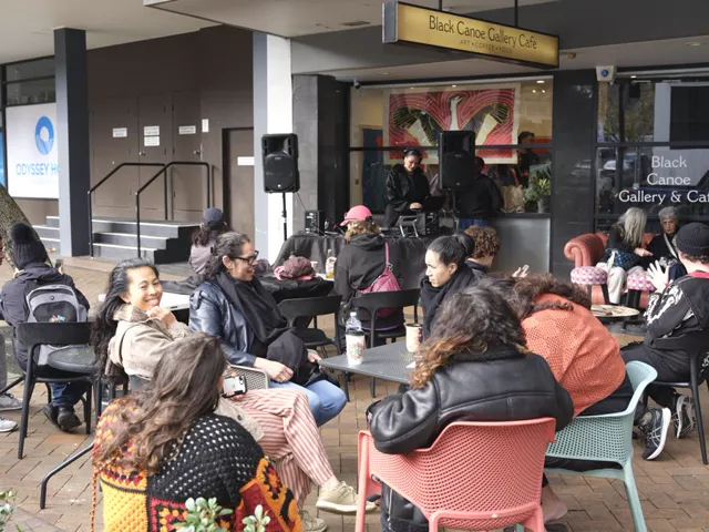 Inside The Black Canoe Gallery & Cafe